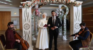 Malatya'da 20 çift evlenmek için 14 Şubat'ı seçti