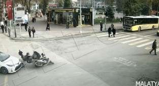 Malatya'daki kazalar kameralara yansıdı