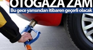 Otogaza 40 kuruş zam yapıldı