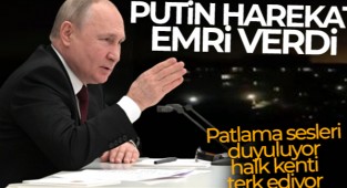 Putin'in emriyle Dombas'a askeri harekat başladı