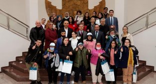 Down sendromlu çocuklar Rektör Kızılay'ın konuğu oldu
