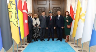 Kırgızistan Heyetinden Başkan Güder'e Kardeşlik Ziyareti