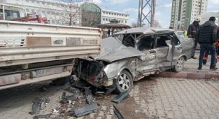 Malatya'da 6 araç bir birine girdi: 1 yaralı