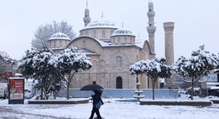 Malatya'da Kar Yağışı Etkili Oldu