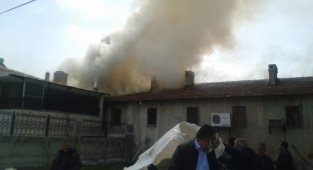 Akçadağ'da korkutan yangın