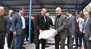 Doğanşehir'de Kuru fasulye tohumu dağıtıldı