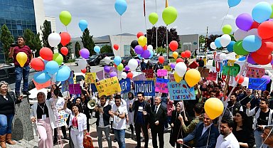 Başkan Çınar, lösemi için farkındalık yürüyüşüne katıldı