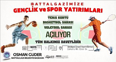 Battalgazi'deki spor sahaları Cuma günü açılıyor