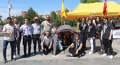İnönü Üniversitesi İzciler Topluluğundan Eğitim Etkinliği