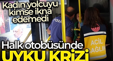Malatya'da Halk Otobüsünde Uyku Krizi