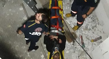 Malatya'da İnşaat Boşluğuna Düşen Bir Kişi Yaralandı