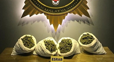 Malatya'da zehir tacirlerine darbe 9 Kilo Esrar Ele Geçirildi