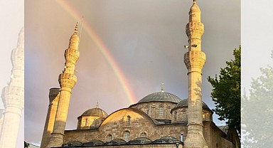 Malatya Semalarında kartpostallık Gökkuşağı Büyüledi