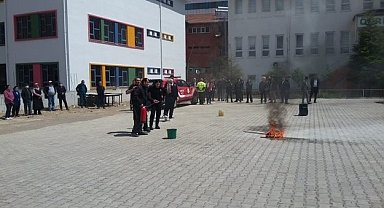 Malatya'da Öğrencileri Heyecanlandıran Tatbikat