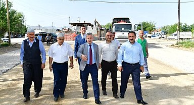 Başkan Çınar, yol düzenleme çalışmalarını inceledi