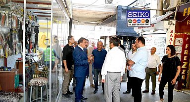 Başkan Gürkan'dan Kuyumcular Çarşısında inceleme