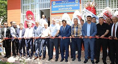 Sarıcıoğlu Mahallesine kazandırılan 'Muhtar Evi' törenle hizmete açıldı
