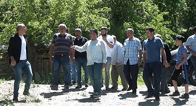 Başkan Sülük, yol yapım çalışmalarını yerinde inceledi