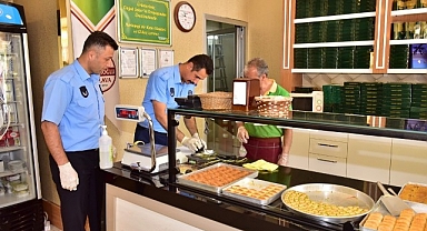 Battalgazi'de bayram öncesinde tatlıcılara denetim