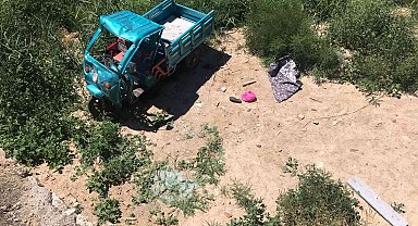 Kontrolden çıkan elektrikli bisiklet istinat duvarından uçtu: 7 yaralı