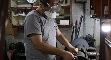 Malatya'da bıçak ustalarının bayram mesaisi başladı