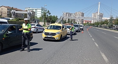 Malatya'da tatil dönüşü dron destekli trafik denetimi