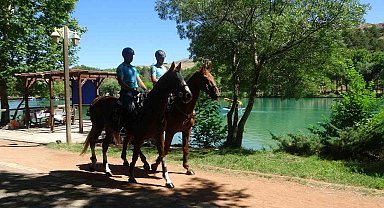 Piknik alanlarında atlı devriye dönemi