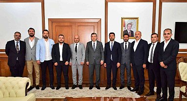 Yeni Malatyaspor Başkanı Hacı Ahmet Yaman'dan, Vali Şahin'e ziyaret