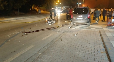 Hafif ticari araç ile çarpışan motosikletin sürücüsü öldü