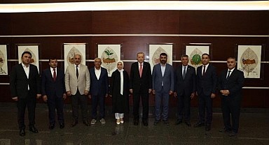 Malatya heyetinden Cumhurbaşkanı Erdoğan’a ziyaret 