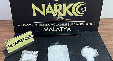 Malatya'da 6 kilo 150 gram metamfetamin ele geçirildi