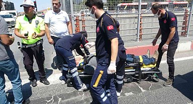 Malatya'da Otomobille Çarpışan Motosiklet Sürücüsü Yaralandı