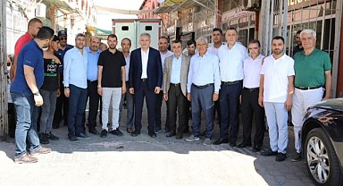 Milletvekili Çakır, Şire Pazarı esnafı ile bir araya geldi 