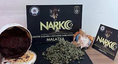 Salça bidonunda esrar ele geçirildi