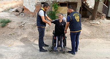 Engellinin çalınan akülü aracı polis ekiplerince bulundu