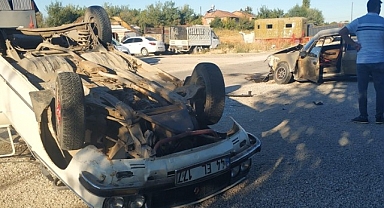 Malatya'da iki otomobil çarpıştı: 2 yaralı