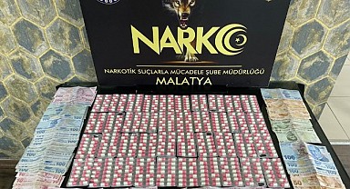 Malatya Emniyeti 3.920 Adet Uyuşturucu Hap Ele Geçirdi