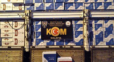 Malatya'da 7,5 milyon kaçak makaron ele geçirildi