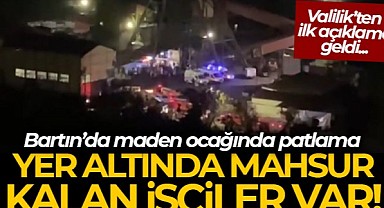 Bartın Amasra'da maden ocağında patlama 