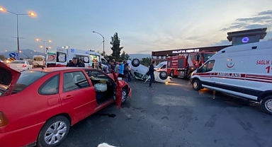Malatya'da iki otomobil çarpıştı: 1 yaralı