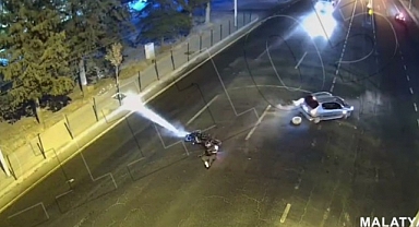 Malatya'daki trafik kazaları kamerada