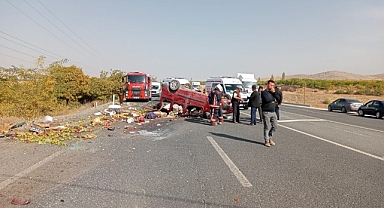Malatya - Gölbaşı Karayolunda Trafik Kazası 2 Yaralı