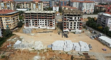 Turgut Özal Mahallesi'nde kentsel dönüşüm binaları yükseliyor