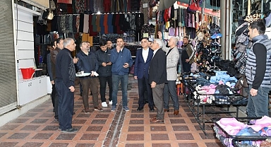 Başkan Güder, esnafların sıkıntılarını dinledi