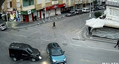 Malatya'daki kazalar KGYS kameralarına yansıdı