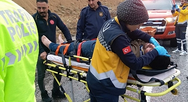 Malatya-Doğanşehir Karayolunda Araç Takla Attı: 1 yaralı