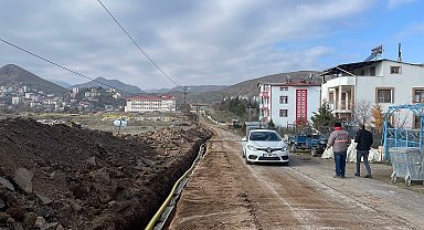 Arapgir'de doğalgaz çalışmaları hız kesmeden devam ediyor