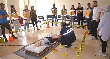 Delil avcılarından sağlıkçılara eğitim