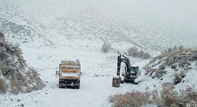 Malatya'da karla mücadele çalışmaları başladı 