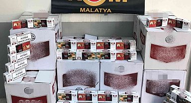 Malatya'da 201 bin 600 adet makaron ele geçirildi